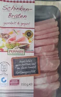 Mängden socker i Schinkenbraten gepökelt & gegart