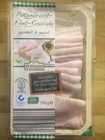 Mängden socker i Putenbrust-Filet-Roulade, gepökelt & gegart