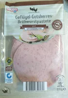 Mängden socker i Geflügel-Gutsherren-Brühwurstpastete