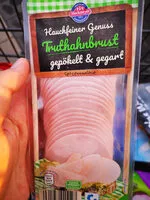 Mängden socker i Truthahnbrust, gepökelt & gegart