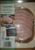 Mängden socker i Kupfer Kasseler überbacken, gepökelt