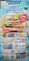 Mängden socker i Nürnberger Rostbratwurst
