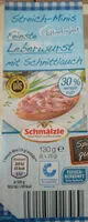 Mängden socker i Streich-Minis Feinste Leberwurst mit Schnittlauch