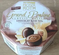 Mängden socker i Grand praliné chocolat 70%