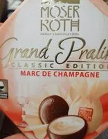 Mängden socker i Grand praliné marc de champagne