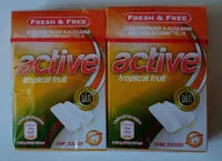 Mängden socker i Active tropical fruit