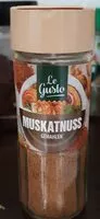 Mängden socker i Muskatnuss gemahlen