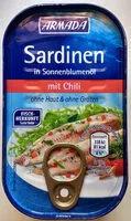 Mängden socker i Sardinen Chilli inSonnenblumenöl
