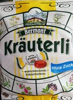 Mängden socker i Kräuterli Kräuterbonbons