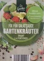Mängden socker i Fix für salatsauce Gartenkraüter