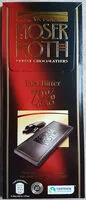 Mängden socker i Schokolade Edel Bitter 70% Cacao