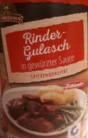 Mängden socker i Fleisch Rindergulasch in Bratensauce