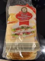 Mängden socker i Sandwich-Toast - Weizen