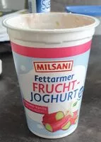 Mängden socker i Milsani Fruchtjoghurt  Rhabarber Vanille