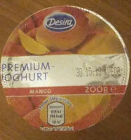 Mängden socker i Premium-Joghurt - Mango