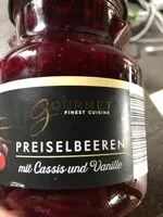 Mängden socker i Preiselbeeren mit Cassis und Vanille