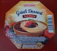 Mängden socker i Grieß Dessert Rote Grütze