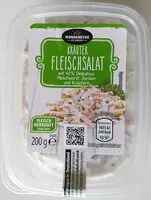 Mängden socker i Fleischsalat mit Gurken und Kräutern
