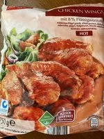 Mängden socker i Chicken Wings Hot mit 8 Prozent Flüssigwürzung