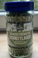 Mängden socker i Schnittlauch, gefriergetrocknet