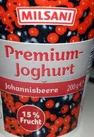 Mängden socker i Premium Joghurt johannesbeere