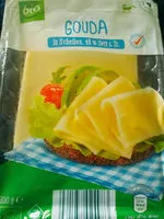 Mängden socker i Bio-Gouda in Scheiben