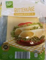 Mängden socker i Bio-Butterkäse in Scheiben
