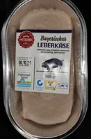 Mängden socker i Bayerischer Leberkäse zum Backen