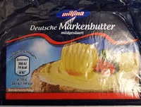 Mängden socker i Deutsche Markenbutter