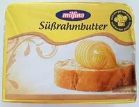 Mängden socker i Butter Süssrahmbutter