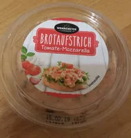 Mängden socker i Brotaufstrich Tomate-Mozzarella