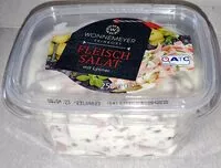 Mängden socker i Fleischsalat mit Lyoner