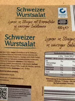 Mängden socker i Schweizer Wurstsalat