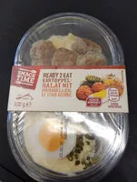 Mängden socker i Kartoffelsalat mit Frikadellen, Ei und Gurke
