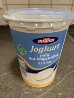 Mängden socker i Joghurt mild aus magermilch