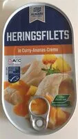 Mängden socker i Heringsfilets in Curry-Ananas-Creme