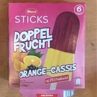 Mängden socker i Doppelfrucht Sticks - Orange-Cassis
