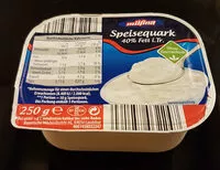 Mängden socker i Speisequark 40% Fett