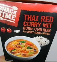Mängden socker i Thai red curry mit Huhn und Reis