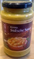 Mängden socker i Korma Indische Sauce