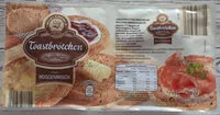 Mängden socker i Toastbrötchen Roggen