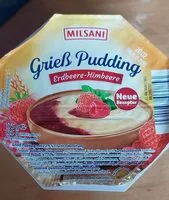 Mängden socker i Grieß Pudding Erdbeere-Himbeere