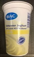 Mängden socker i BIACtiv fettarmer Joghurt - Vanille