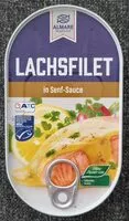 Mängden socker i Lachsfilet in Senf-Sauce
