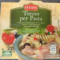 Mängden socker i Tonno per Pasta Taten, Oliven, Kapern