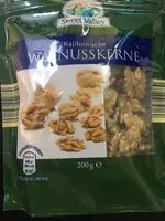 Mängden socker i Walnusskerne, naturbelassen