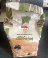 Mängden socker i Brot backmischung ciabatta