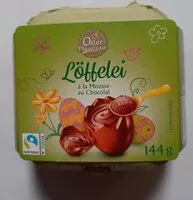 Mängden socker i Löffelei - Kakaocreme