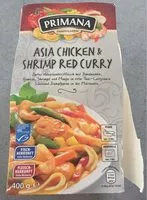 Mängden socker i Asia Chicken & Shrimp Red Curry