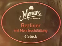 Mängden socker i Berliner mit Mehrfruchtfüllung